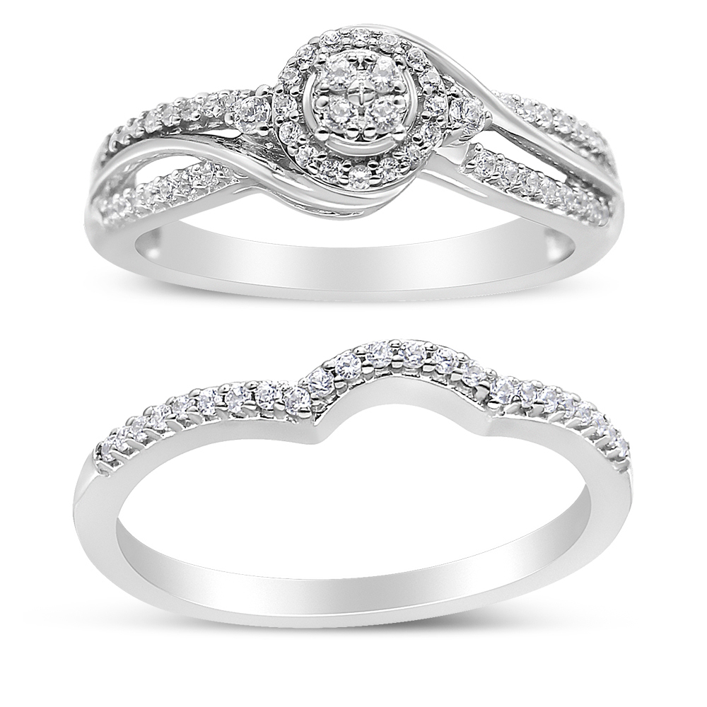 .925 Sterling Silver 1/3 Cttw Composite